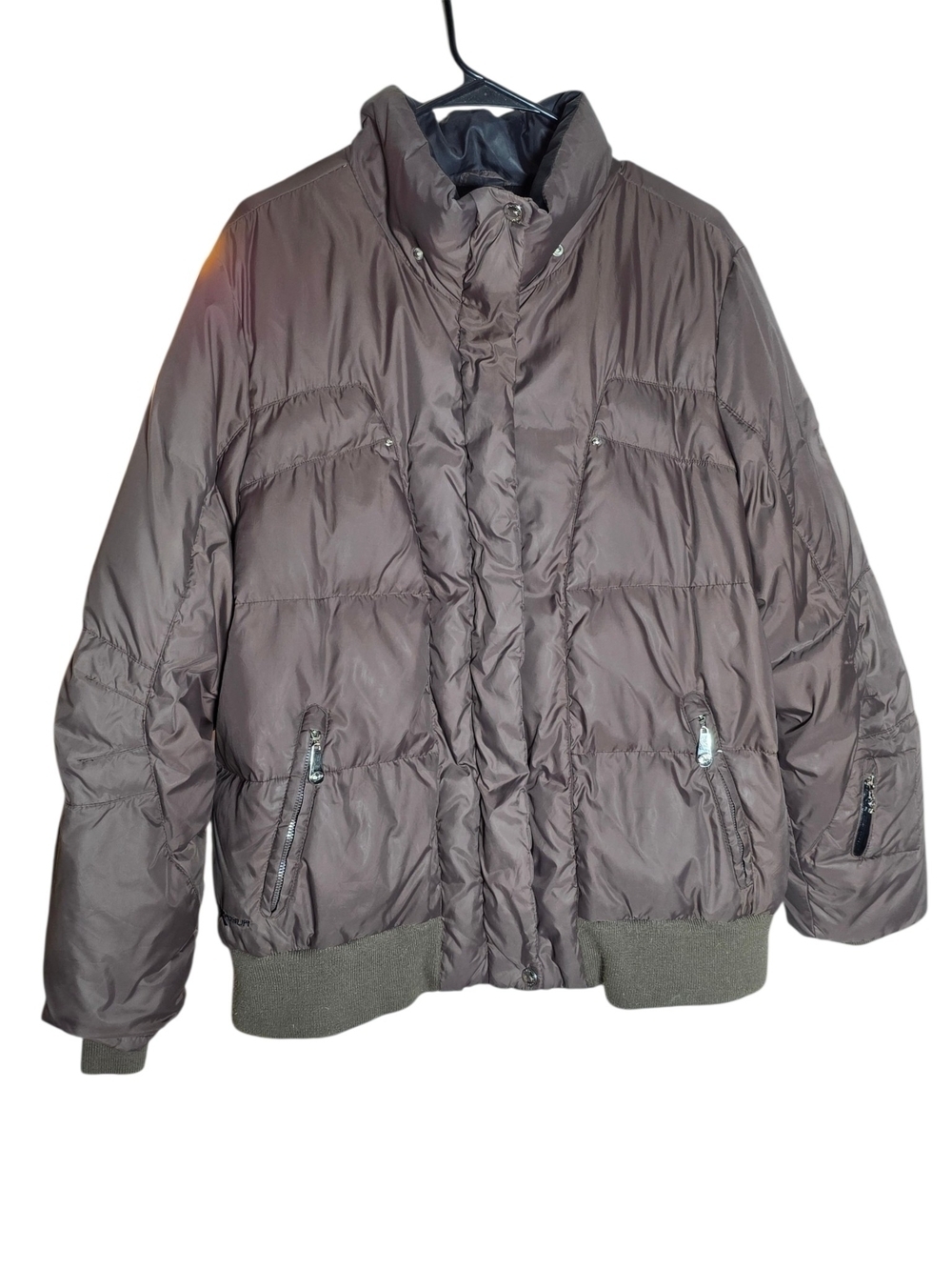 ZeroXposur Womens Brown Puffer Jacket Ski Winter Coat Size 1X